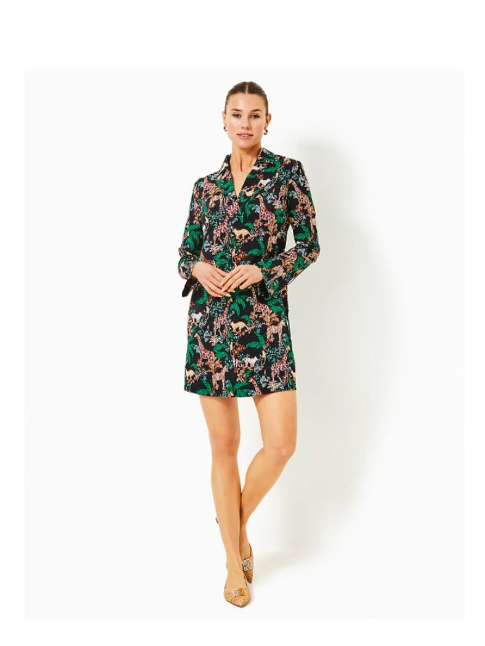 NWT Lilly Pulitzer Chessie UPF 50+ Dress Multi Dancing In The Moonlight